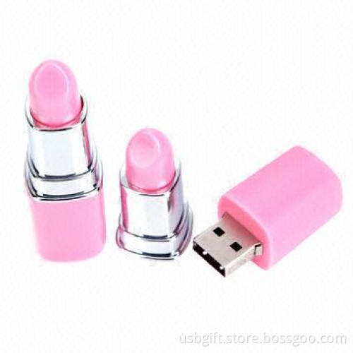 USB Drive, 8GB Vogue Design, Lipstick Shape, Promotional Gift